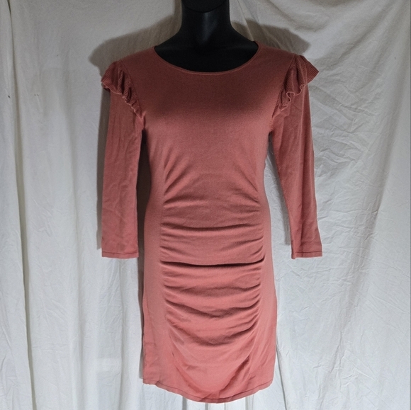 Adorable Express Rose Pink Winter Dres NWOT - Picture 2 of 11